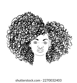 Niña afroamericana lineal. Peluquería afroamericana. Belleza y moda.