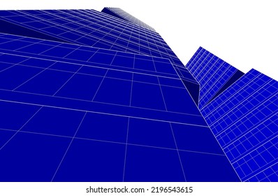 Ilustración del vector de dibujo de arquitectura lineal