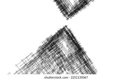 Ilustración del vector de dibujo de arquitectura lineal