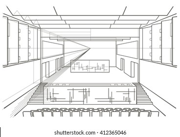 Stage Sketch High Res Stock Images Shutterstock