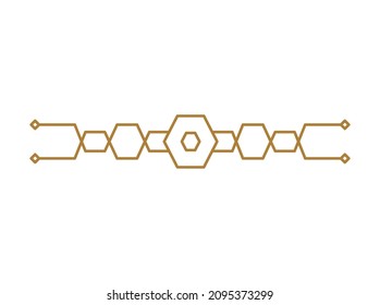 ilustración de deco de arte lineal sobre blanco
