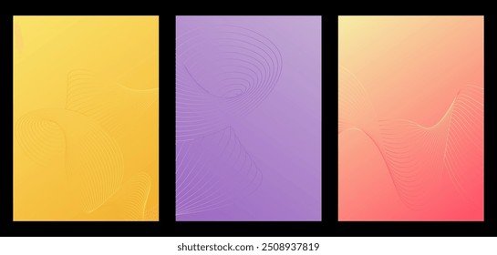 Linear art. A luxurious modern background in a minimalist style. Interior design, paintings, covers, posters and creative ideas of linear