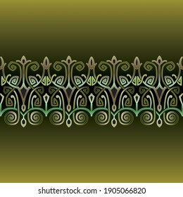linear art ornament for printing