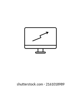 Icono de inspección de auditoría lineal aislado en fondo blanco
