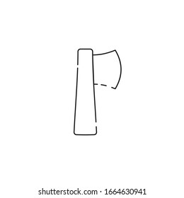 Linear ax icon. Ax, vector.