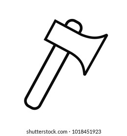 Linear axe icon linear style