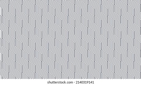 Linear background black and white, line and triangles patterns