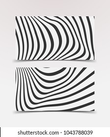 Linear banner with abstract, geometric background. Set web banner templates for advertising and attracting customers .