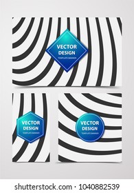 Linear banner with technological, scientific, abstract, geometric background. Set web banner templates for advertising and attracting customers with polygonal abstract shapes, lines.