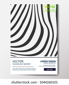 Linear banner with technological, scientific, abstract, geometric background. Set web banner templates for advertising and attracting customers with polygonal abstract shapes, lines.