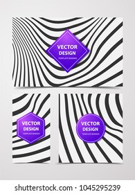 Linear banner with technological, scientific, abstract, geometric background. Set web banner templates for advertising and attracting customers with polygonal abstract shapes, lines.