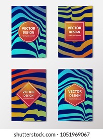 Linear banner with technological, scientific, abstract, geometric background. Set web banner templates for advertising and attracting customers with polygonal abstract shapes, lines.