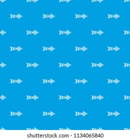 Linear black arrow pattern vector seamless blue repeat for any use