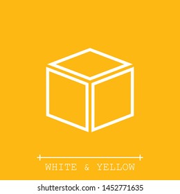 A linear box icon in modern style. Boxing vector illustration. The sign of a box. The symbol of a box.