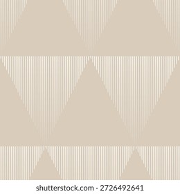 Triángulos brillantes lineales Patrón decorativo sin fisuras. Repitiendo antecedentes. Estampado de Fondo de pantalla labrable.
