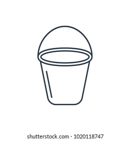 Linear bucket icon