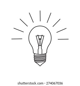 linear bulb illustration