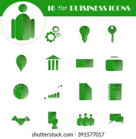Linear business icons. Thin black lines on white background, illustration, vector