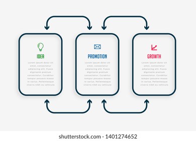 linear business infographics design template