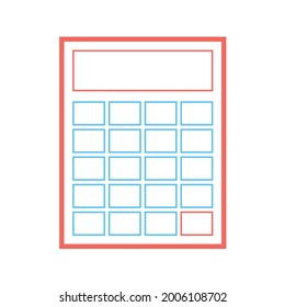 Linear Calculator Icon - Vector