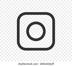 Linear camera pictogram isolated on transparent background