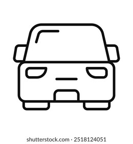 Icono de coche lineal. Automotriz. Vector