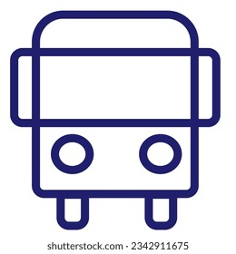 Linear car icon. Universal car icon to use in web and mobile UI, car basic UI elements. Line with editable stroke. Eps 10. Vector illustration.