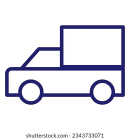 Icono de coche lineal. Icono de coche universal para usar en la interfaz de usuario web y móvil, elementos básicos de la interfaz de usuario del coche. Línea con trazo editable. Eps 10. Ilustración vectorial.