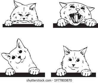 Linear Cat With Split Monogram Bundle is suitable for t-shirt, laser cutting, sublimation, hobby, cards, invitations, website or crafts projects. Perfect for magazine, posters etc.
