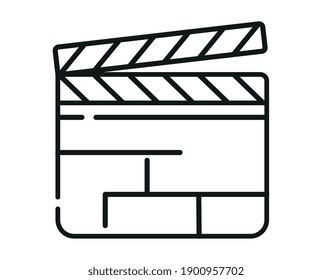 LINEAR CLAPPER ICON FOR CINEMA