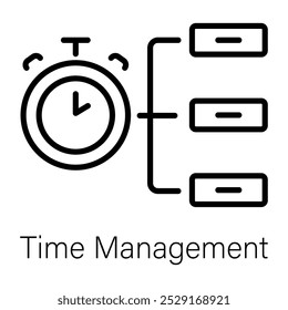 A linear con of time management 