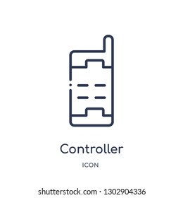 Linear controller icon from Industry outline collection. Thin line controller icon isolated on white background. controller trendy illustration