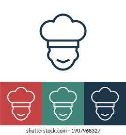 Linear cook vector icon
