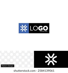 Linear creative minimal monogram symbol. abstract business logo, icon, symbol, finance, growth, trading, marketing, digital. 