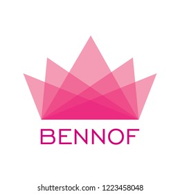 Linear Crown abstract Logo design vector template. Creative Business Logotype concept icon. Fashion logo