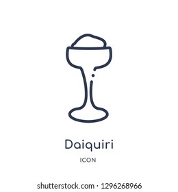 Linear daiquiri icon from Drinks outline collection. Thin line daiquiri icon vector isolated on white background. daiquiri trendy illustration