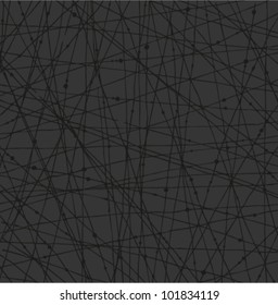 Linear dark network texture with dots. Background for wallpapers, cards, arts, textile