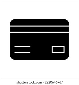 Linear debit payment icon, outline icon isolated on white background, eps 10.