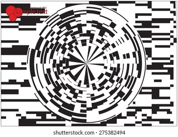 Linear design background. Geometric elements