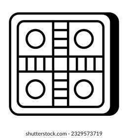 A linear design, icon of board game