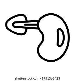 A linear design, icon of coffee beater