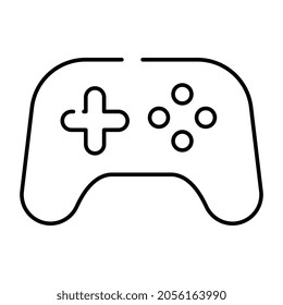 Un diseño lineal, icono de gamepad