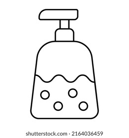 linear design icon of hand sanitizer