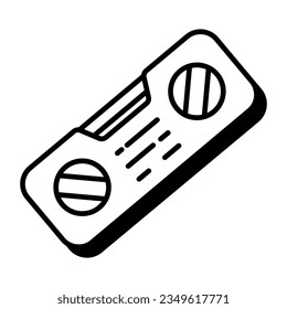 A linear design icon of level tool