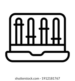 Diseño lineal, icono del volumen en línea