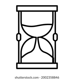 A linear design, icon of sandglass