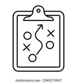 A linear design icon of stratagem