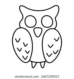 A linear design icon of wisdom 

