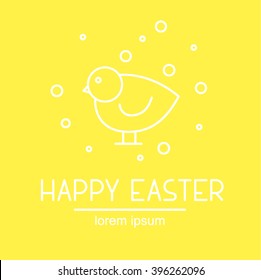 Linear design illustration of orthodox or catholicism Easter topic include candle and unleavened bread. Perfect icon for invitation for Eucharist or Lord's Supper, infographic or apps