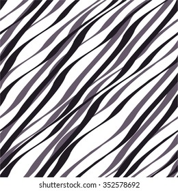 Linear diagonally striped pattern, seamless vector background.